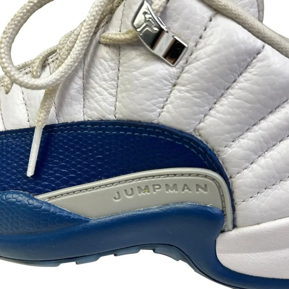 Nike Air Jordan 12 Golf Shoes Mens Size 8 White Blue DH4120-101 Cleats Jumpman